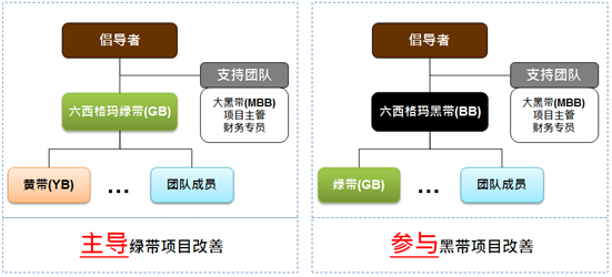 主导六西格玛绿带项目改善/参与六西格玛黑带项目改善