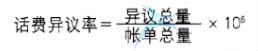 话费异议率量化指标 话费异议率量化指标