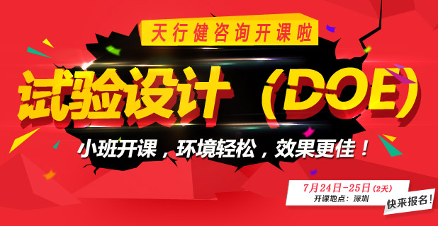 这几种情况下你需要DOE（实验设计）